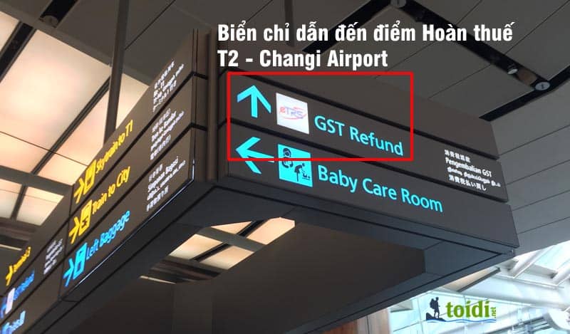 Hoàn thuế ở sân bay Singapore
