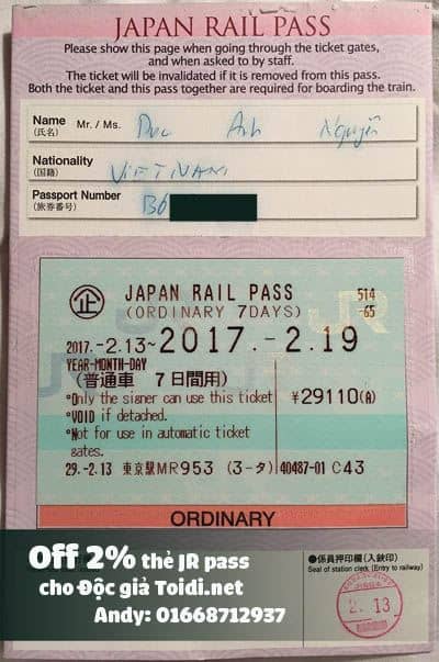 japan rail pass giá rẻ