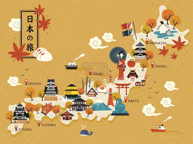 Bản Đồ Nhật Bản - Bạn Cần Phải Biết Khi Đi Nhật - Toidi.Net