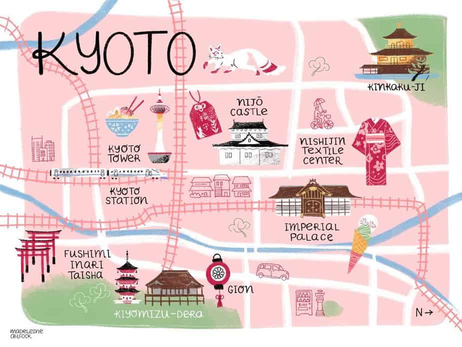 08. Bản đồ du lịch Kyoto