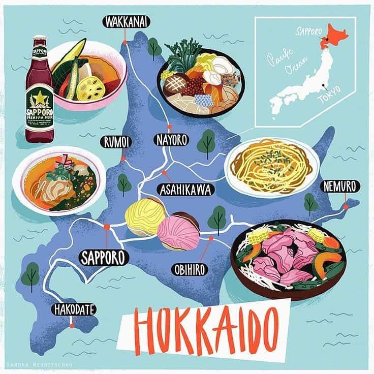 11. Bản đồ du lịch Hokkaido